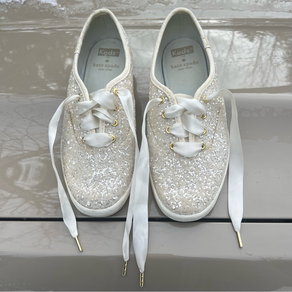 Kate Spade x Keds Women's Glitter Sneakers |bridal | wedding